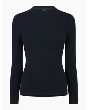 BOSS Febisan Knitted Tops - Blue