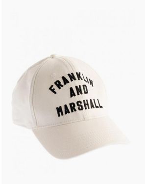 Franklin & Marshall Cpua906 Arch Logo Cap - White