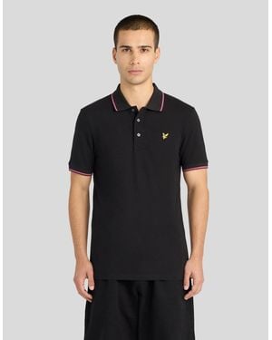 Lyle & Scott Tipped Polo Shirt - Black