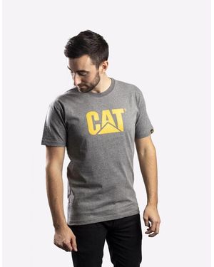 Caterpillar Trademark Logo T-Shirt Dark Heather - Grey