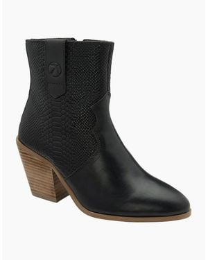 Ravel Dorey Heeled Ankle Boots - Black