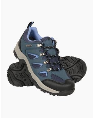 Mountain Warehouse Ladies Adventurer Waterproof Walking Shoes - Blue