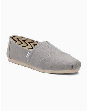 TOMS Alpargata Classic Cotton Drizzle Espadrilles - Grey