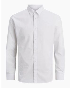 Jack & Jones Jje Joe Slim Fit Long Sleeve Shirt - White