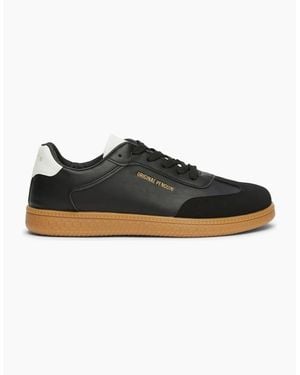 Original Penguin Salsa Round Toe Flat Heel Court Shoes - Black