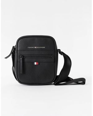 Tommy Hilfiger Essential Pu Mini Reporter Bag - Black