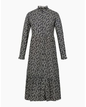 Regatta Orla Mock Neck Long Sleeve Midi Dress - Grey