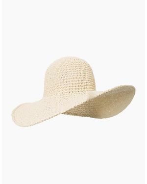 Mountain Warehouse Ladies Straw Wide Brim Sun Hat - White