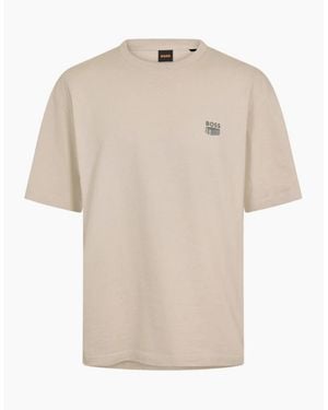 BOSS Boss Te Brutalism T-Shirt 070 Open - Natural