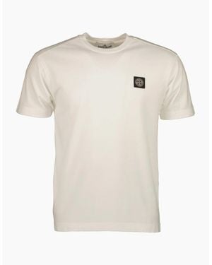 Stone Island Patch Logo T-Shirt - White