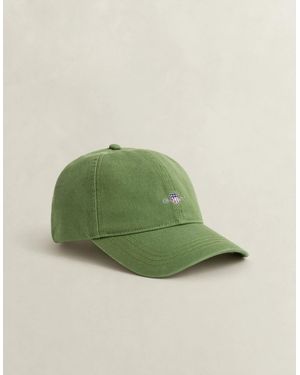 GANT Shield Logo Cotton Twill Cap - Green