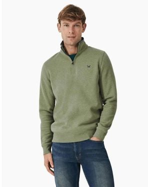 Crew Classic Half Zip Sweatshirt - Green