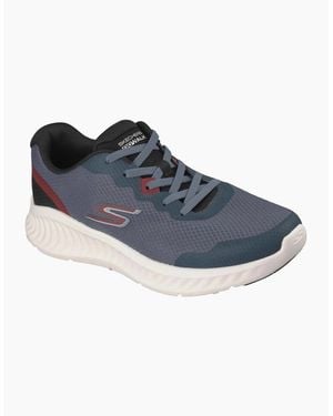 Skechers Go Walk Now Viligent Polyester Slate Trainers - Blue