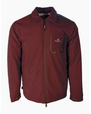 Aquascutum Active Burgundy Coach Jacket - Red