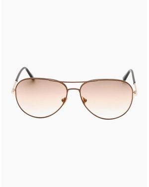 Tom Ford Ft0823 Clark 48G Dark Sunglasses - Natural