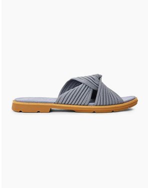 Timberland Calista Bay Textured Slide Sandals - Blue