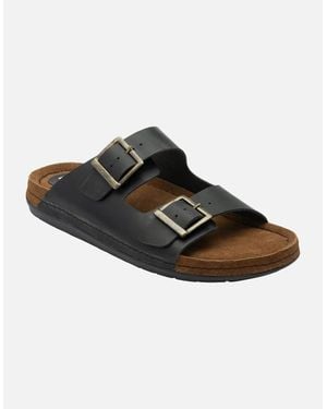 Lotus St Ives Mule Sandals - Brown
