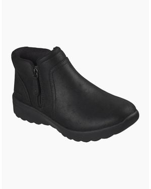 Skechers Lovely Vibe Forever Mine Textile Boots - Black