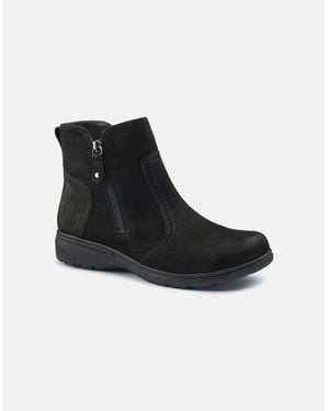 Hotter Derby Wide Fit Ankle Boots - Black