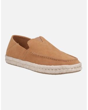 TOMS Alonso 100% Cow Tan Espadrilles - Brown
