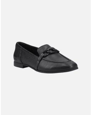 TOMS Lynette Leather Loafers - Black