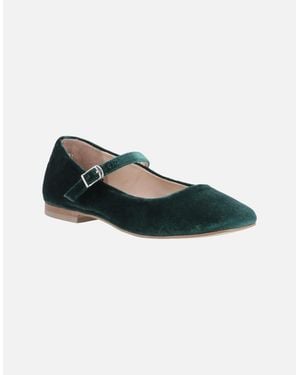 Hush Puppies Pasha Velvet Jade Shoes - Green