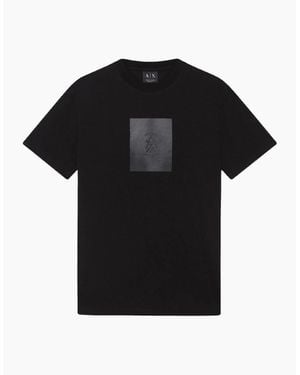 ARMANI EXCHANGE Regular Fit Graphic Logo T-Shirt - Black