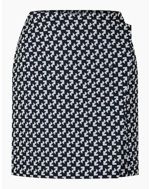 Off-White c/o Virgil Abloh Mini Geometric Patterned Wrap Skirt - Black