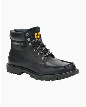 Caterpillar Cat Caterpiller Colorado Moc Toe Leather Ankle Boots - Black