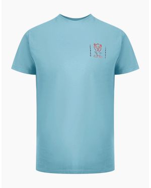 Iceberg Ice Small Bear Logo Mint T-Shirt - Blue