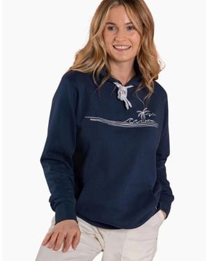 Saltrock Ocean Stripe Hoodie - Blue