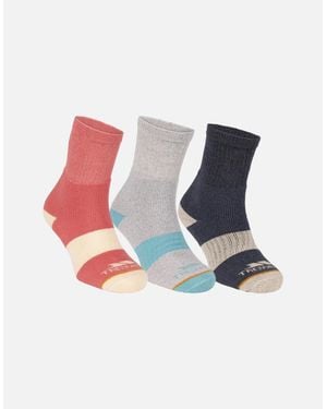 Trespass Ladies Wendall Socks (Pack Of 5) - Blue