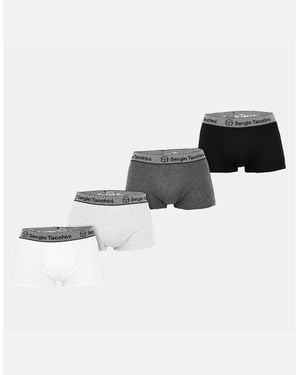 Sergio Tacchini 4 Pack Plain Design Boxer Brief - White