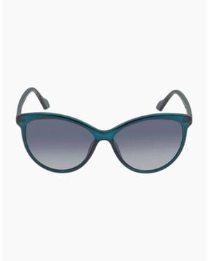 Calvin Klein Crystal Framed Gradient Lensed Sunglasses - Blue