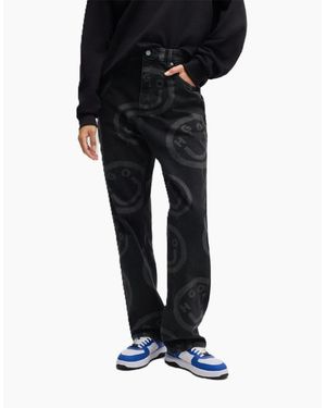 BOSS Nate Slim Fit Mid Rise Jeans - Black