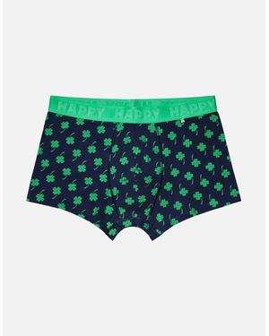 Happy Socks 4-Leaf Clover Boxer Trunk - Green