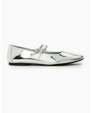 Steve Madden Alisah Ballet Court Shoes - White