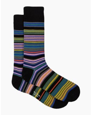 Paul Smith Ps Hawkins Stripe Socks 79 - Black