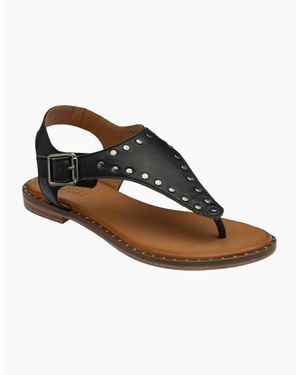 Lotus Juanita Toe Post Sandals - Black