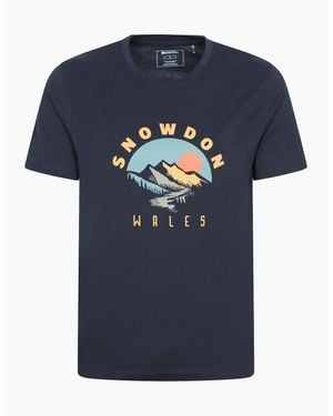 Mountain Warehouse Snowdon Short-Sleeved T-Shirt - Blue