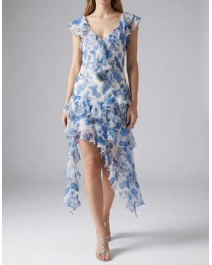 Oceanus Octavia Luxe Split Leg Dress - Blue