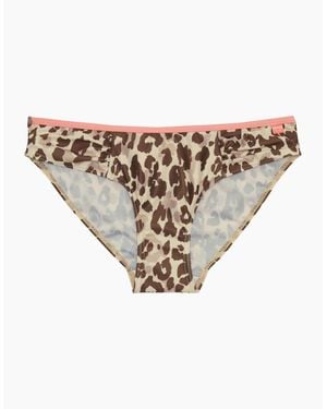 Regatta Ladies Aceana Leopard Print Bikini Bottoms - White