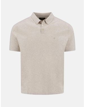 Fynch-Hatton Fine Knit Polo Shirt New Off - White