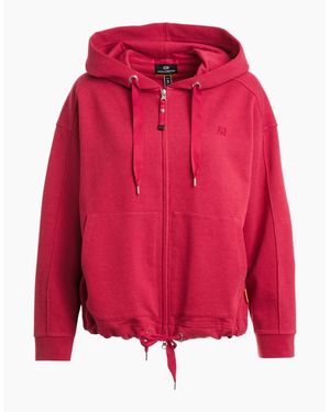 Parajumpers May Cerise Oversized Zip-Up Hoodie - Red
