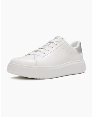 Fitflop Rtg Lace Up Leather Urban/ Trainers - White