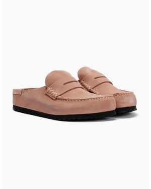 Birkenstock Clogs Birkenstock Naples Suede Clay Regular Clogs - Pink