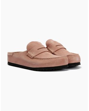 Birkenstock Clogs Birkenstock Naples Suede Clay Regular Clogs - Pink