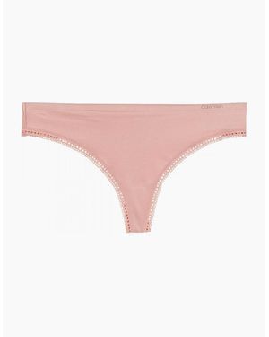 Calvin Klein Liquid Touch Thong, Alluring Blush - Pink
