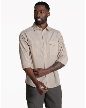 Craghoppers Kiwi Ii Long Sleeve Shirt Oatmeal - Grey