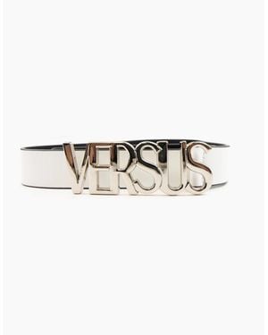 Versus Versace Versus Capital Lettering Belt - White